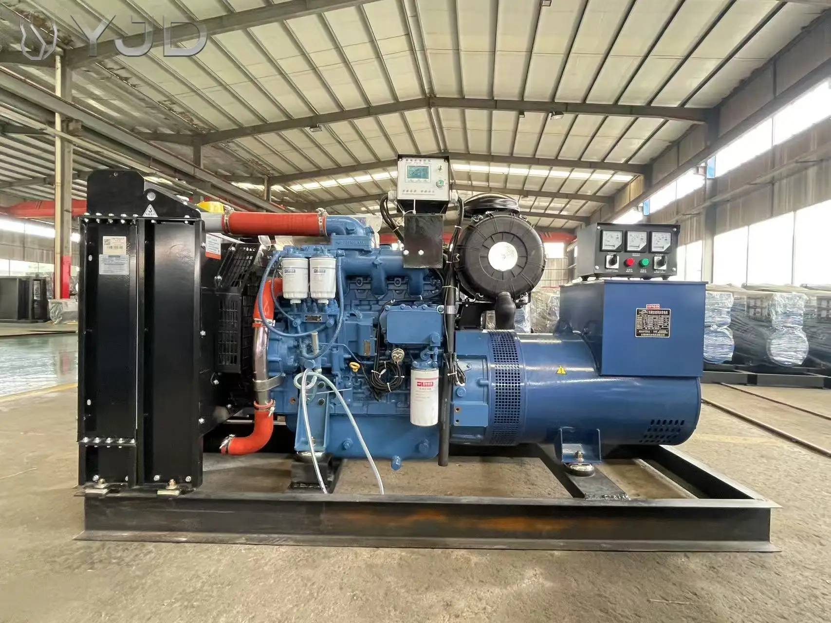 Yuc-hai Engine YC4A180L-D20 120KW 150KVA Single Phase 50Hz Open Frame Auto Start 1800 RPM Diesel Generator Set
