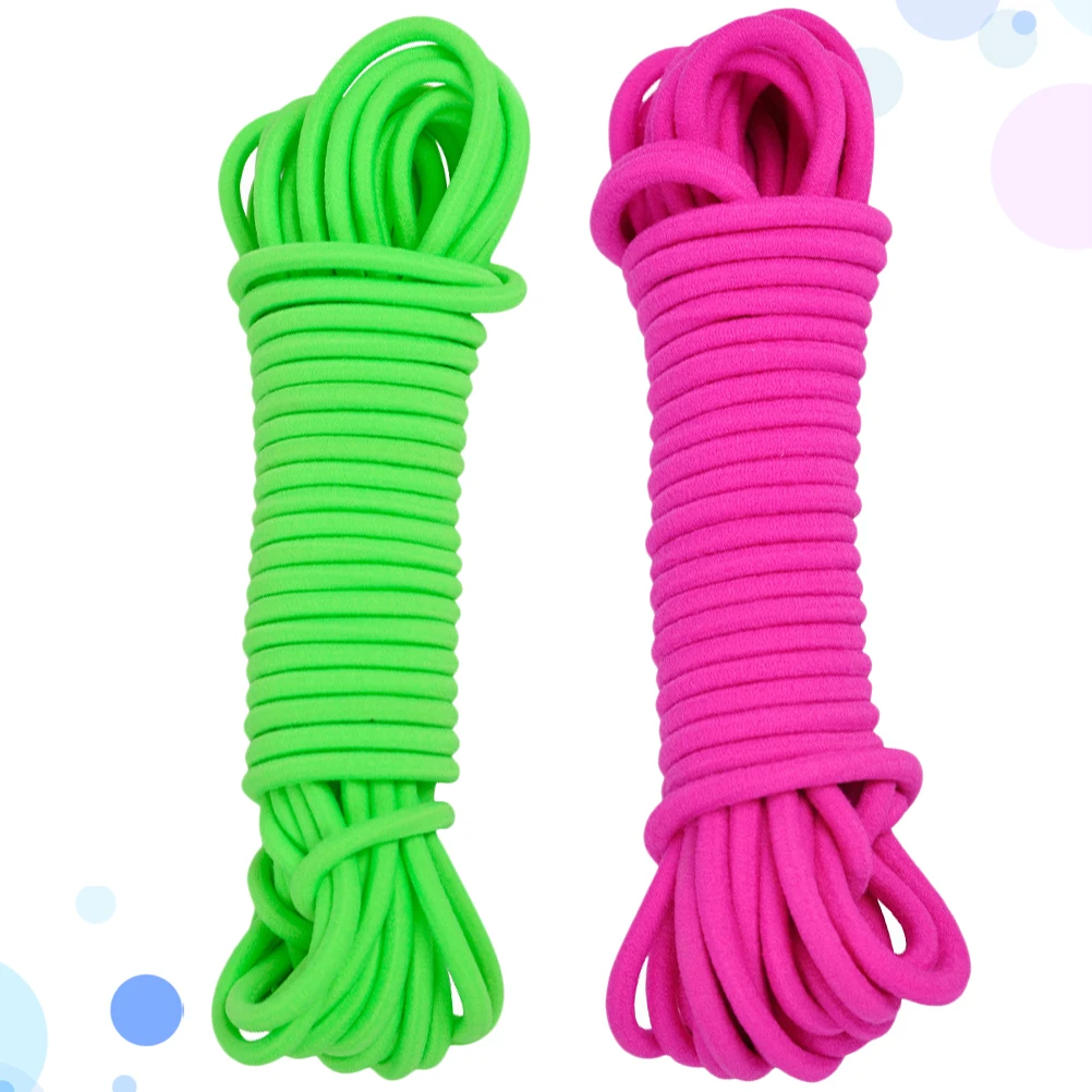 

2Pcs Funny Skipping Rope for Lightweight Durable Design Ideal for Home and School Use 5 Meters Green Rosy