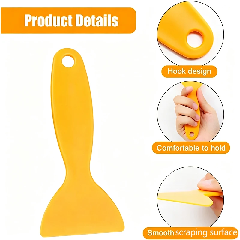 Plastic Resin Removal Scraper, Flexible Paint Scraper, Putty Knife, Bubble Remover, Sticker Installation Tool, Vinyl Scraper