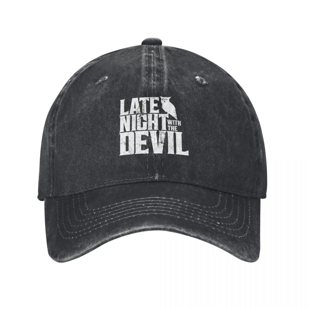 Late Night With The Devil - White Baseball Cap Streetwear party Hat |-F-| Men Golf Wear Women's