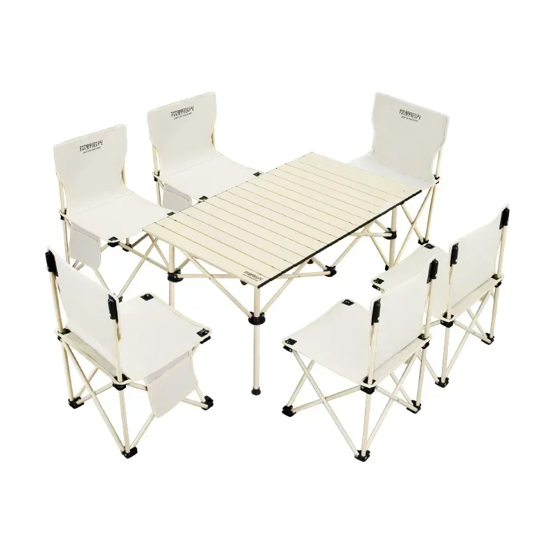 Camping table and chair set Folding portable camping table and chair set Picnic outdoor table and chair equipment