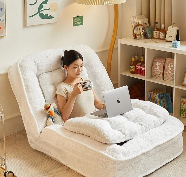 Human dog bed, lazy sofa, can lie down and sleep on, single person tatami bed, bedroom, small sofa, folding sofa bed