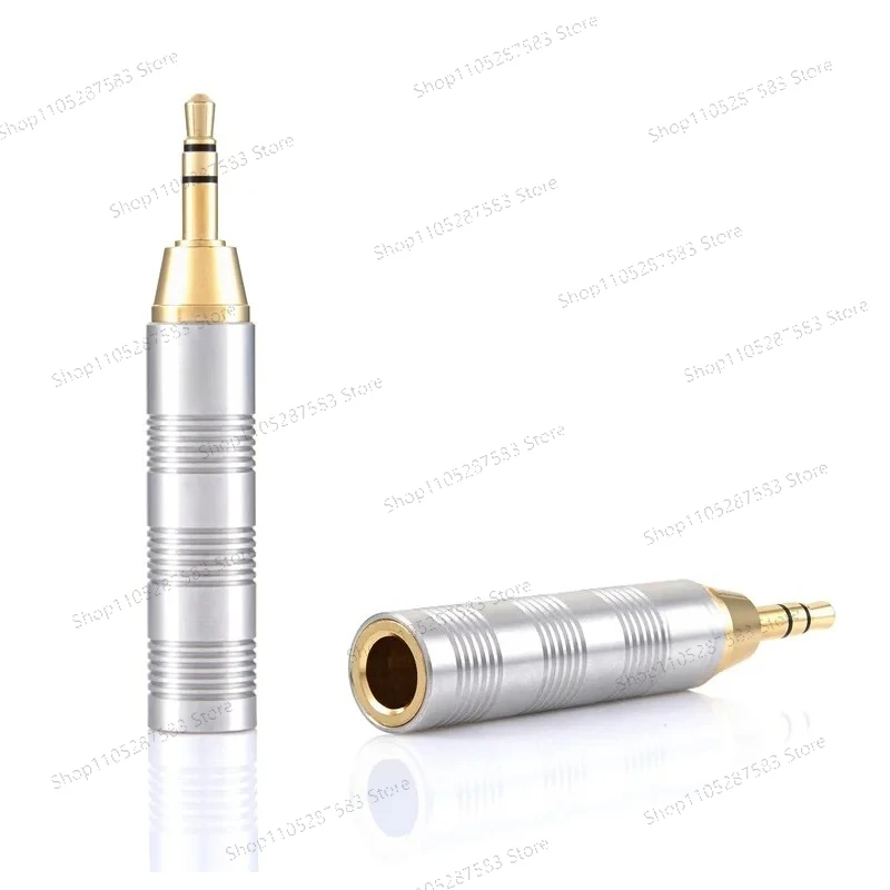 6.3 to 3.5 gold-plated rhodium-plated carbon fiber 3.5 to 6.3 headphone conversion plug adapter