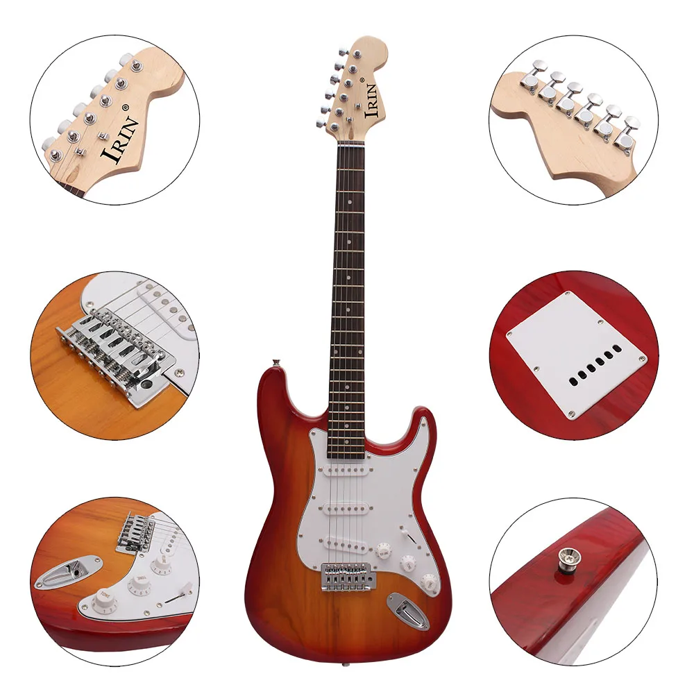 IRIN 6 String  Electric Guitar Campus Student Rock Band Trendy Play Electric Guitar Equipped Necessary String Instrument