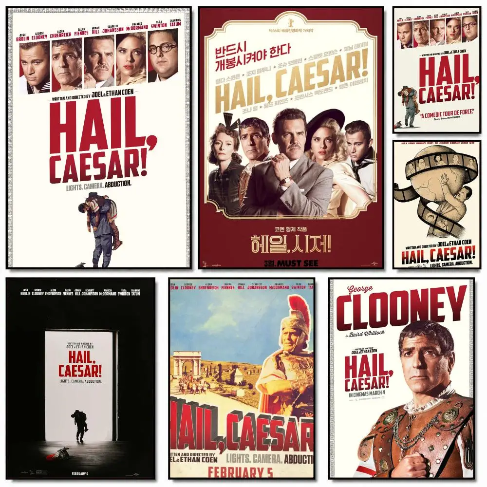 classic movie H-Hail Caesar-R Painting Calligraphy Artwork for Home Bedroom Office Wall Decoration Gift