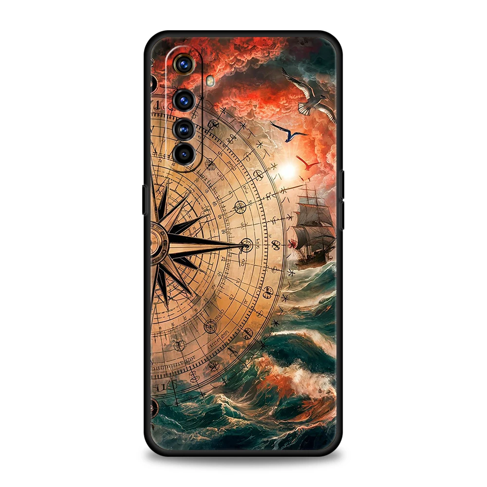 Phone Case For Oppo A17 A31 A54 A57 A78 A80 A98 Find X5 X6 Pro Reno 6 7 10 11 12 F Pro 5G Soft TPU Cover Sea Wave Fundas Capas #5