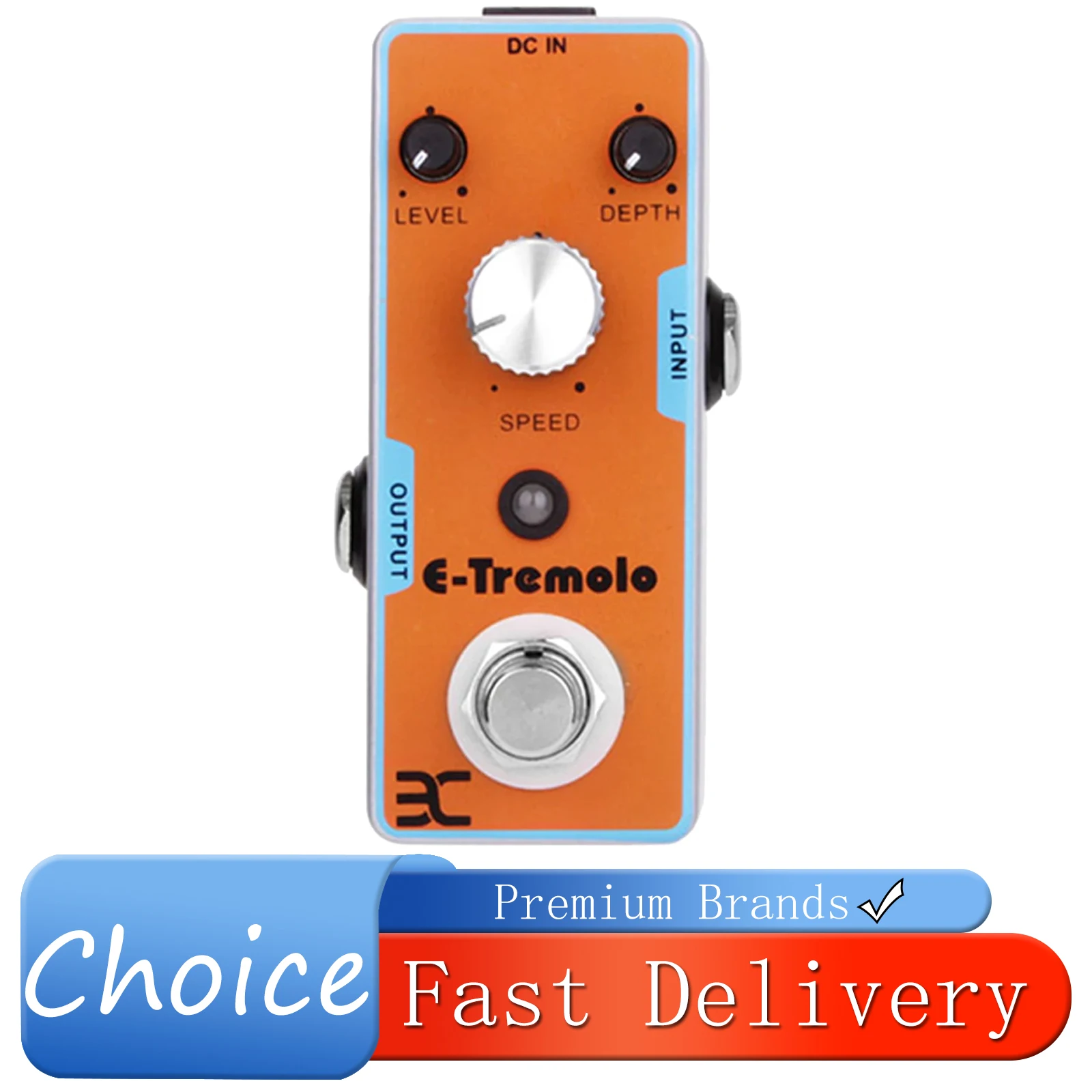 

Эффект-педаль ENO E-Tremolo для электрогитары, эффект тромболя, металлический корпус, True Bypass, педаль TC43, аксессуары и запчасти для электрогитар