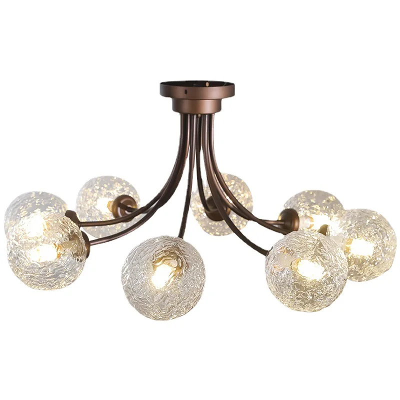 

American light luxury retro master bedroom ceiling light modern French
