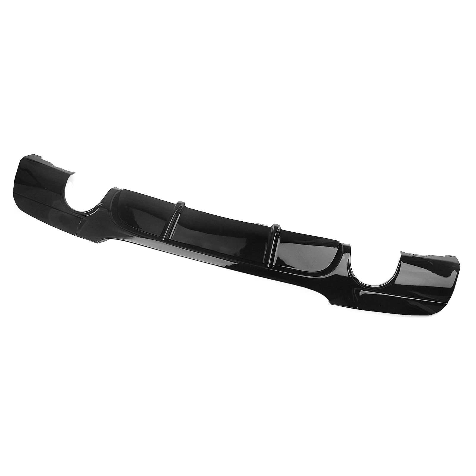 Gloss Black Car Rear Bumper Lip Boot Dual Exhaust Splitter Diffuser Spoiler Plate For BMW E90 E91 M Sport 2005-2012 - view 3