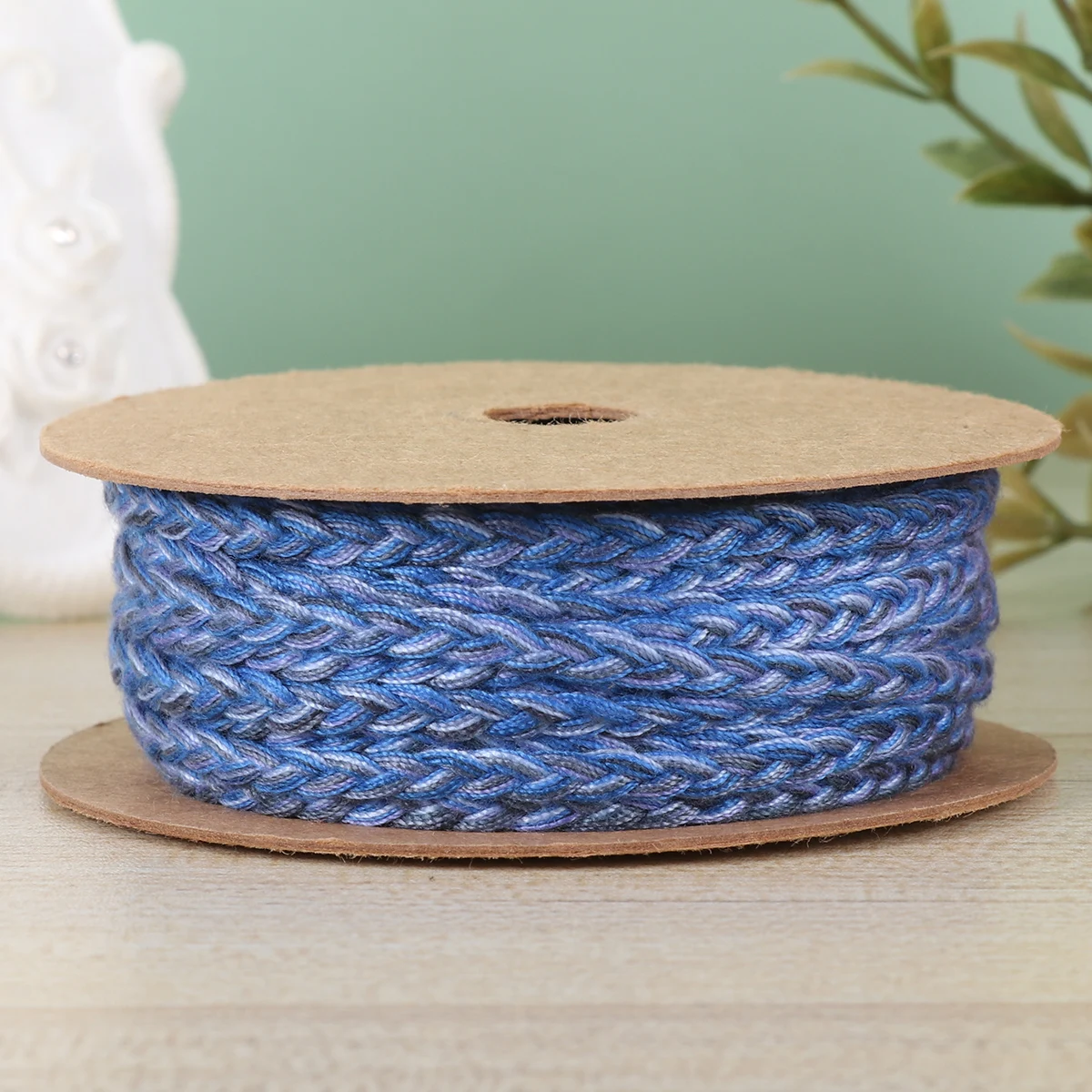 

Braided Rope Headdress Colored Twine Cotton for Diy Yarn Soft Thick Decorative Macrame Cord Thread