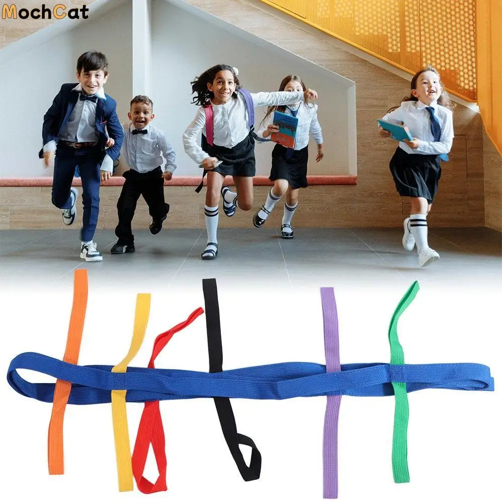 Multi-color Safety Walking Rope Anti‑Lost Colorful Handles Short Walking Rope Lightweight Portable Toddler Walking Rope Outdoor