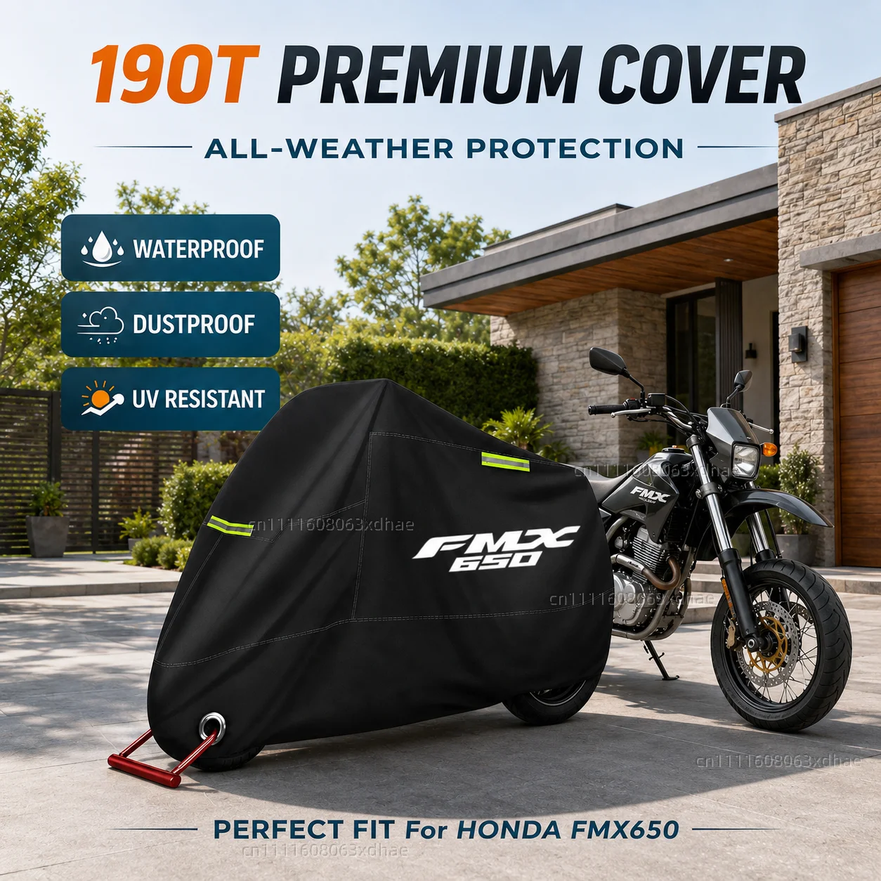 

Motorcycle Full Cover Waterproof Rain Dustproof All Season 190T Oxford Cloth For For HONDA FMX650 FMX 650 Fmx650 Fmx 650
