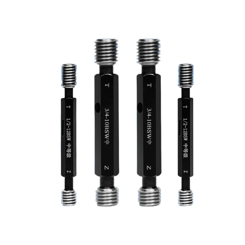 1 مجموعة (1 * GO + 1 * NOGO) BSW مقياس حلقة الخيط القياسي البريطاني 1 قطعة مقياس توصيل الخيط 1/4 5/16 3/8 7/16 1/2 9/16 5/8 1 ''أداة قياس