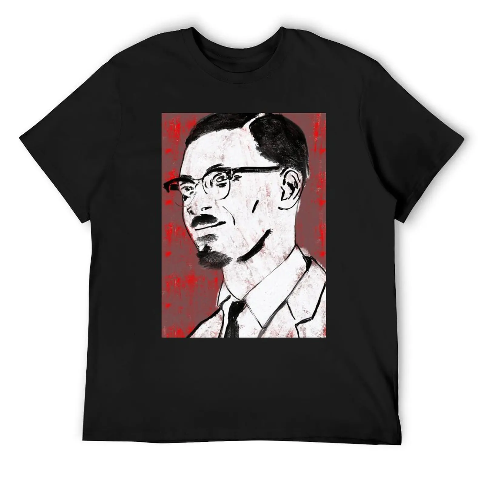 

Patrice Lumumba painting T-Shirt blue archive oversize t-shirts man rapper graphic tees baggy shirts oversized t shirts for men