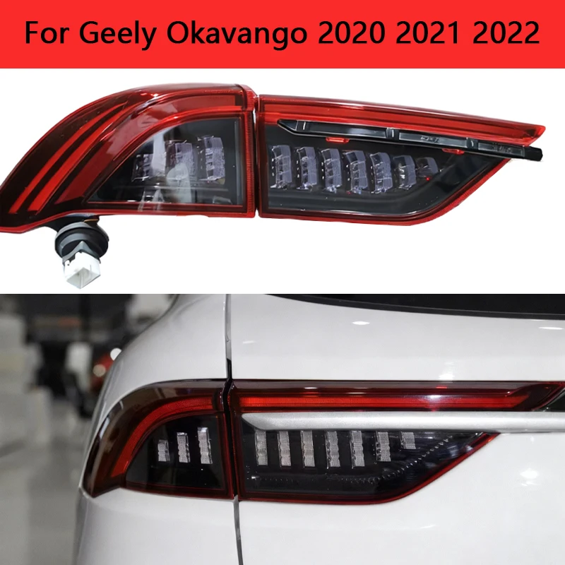 

Car Accessories LED Exterior Tail Light Assembly Brake Light Turn Signal Lamp For Geely Okavango 2020 2021 2022