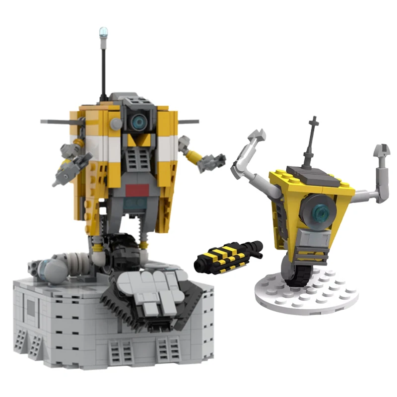 Kreatives, zwielichtiges kleines lautes Roboter-MOC-Bausteinmodell, DIY-Lernspielzeug für Kinder, Geburtstagsgeschenk, Dekoration – Detail 3