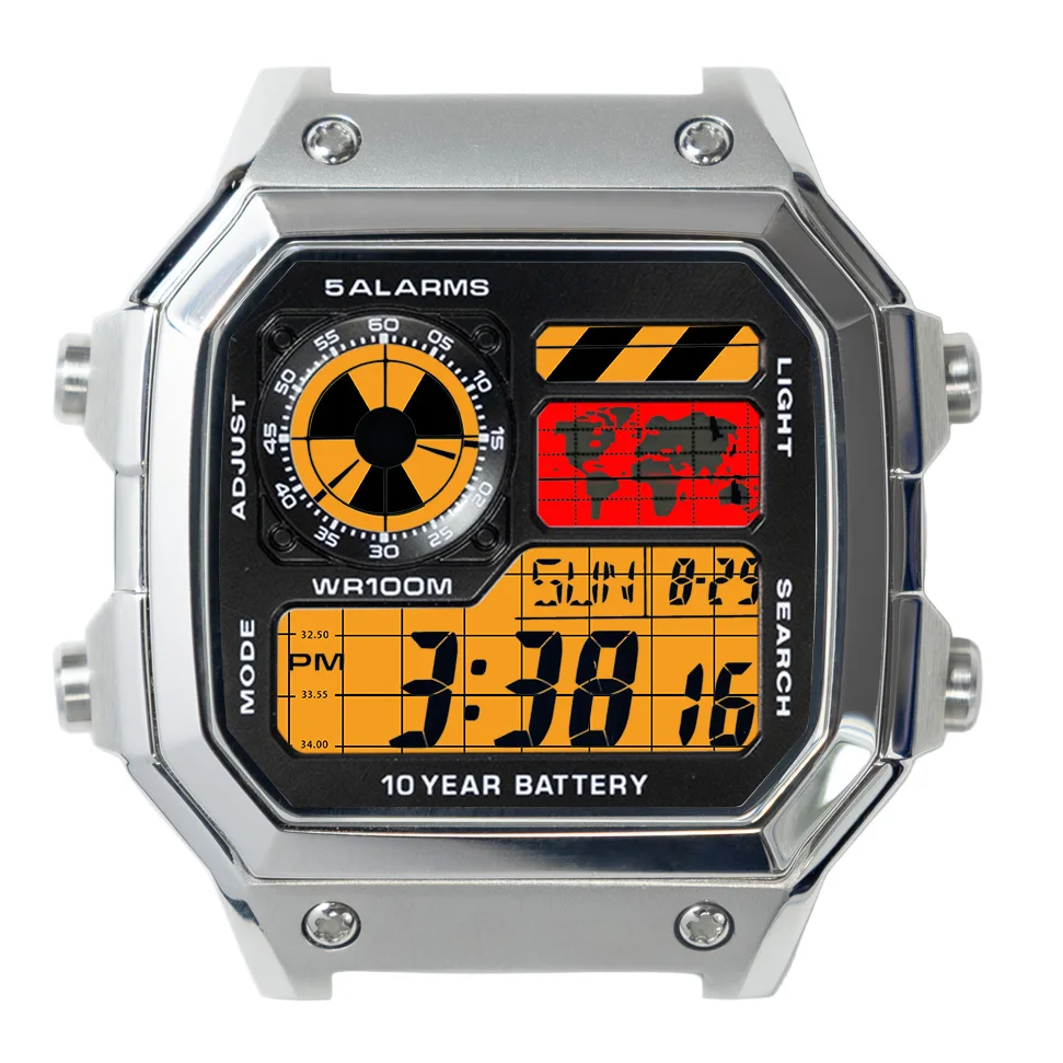 Royale Mod Display Screen Sticker Compatible with Casio AE1200 Sticker Style HD Screen Color-Changing Film Mod Kit