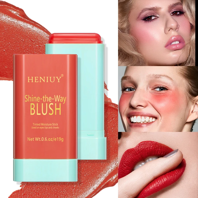 Bálsamo de colorete mate Natural para cara, resaltador de Color expandible, corrector de colorete en barra, 1 ud.