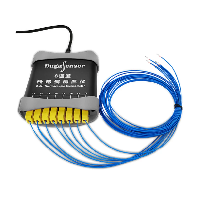 USB 8-channel K-type Thermocouple Thermometer Real-time Software Monitoring, Drawing Temperature Measurement Curve And Recording