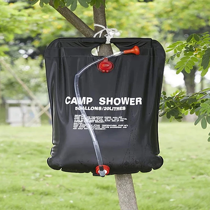 20L Camping Foldable Solar Shower Bag Outdoor Bath Water Bag Sun Compact Hot Water Shower Bag Scrub Pool Accessories image 6