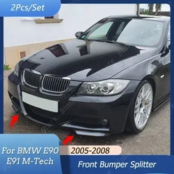 Front Bumper Lip Splitter Flap For BMW 3 Series E90 E91 M-Tech 320i 330i 2005-2008 Body Kit Corner Exterior Sport Accessories