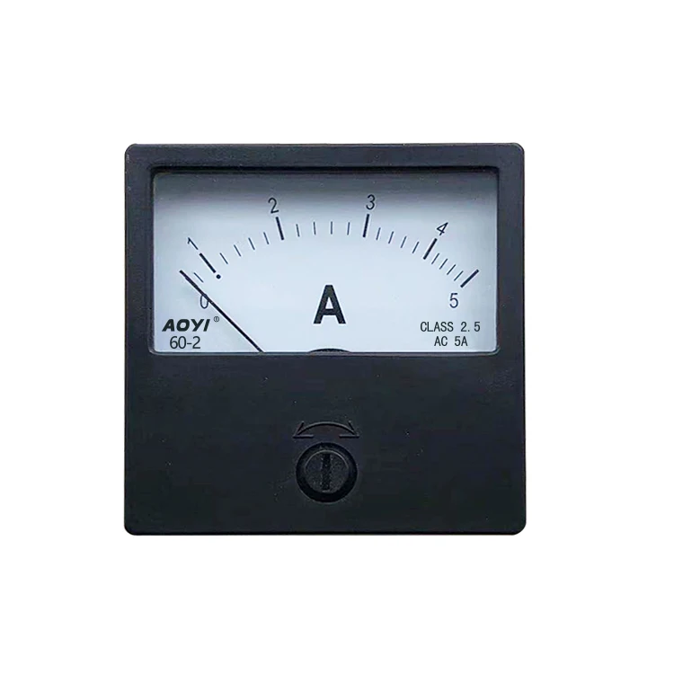 AOYI AC لوحة التناظرية متر مقياس التيار الكهربائي 59 * 59 مع المفاتيح