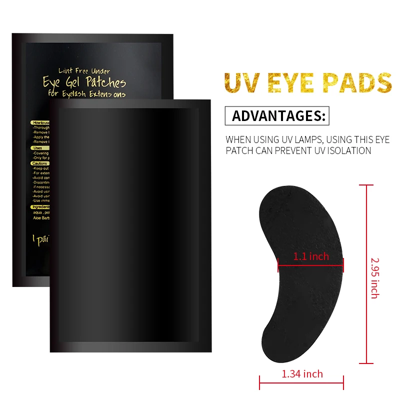 Almohadillas de Gel para los ojos sin pelusa, parches de papel hidratante para los ojos, extensiones de pestañas injertadas, pegatinas para puntas de los ojos, almohadillas UV, 50 pares