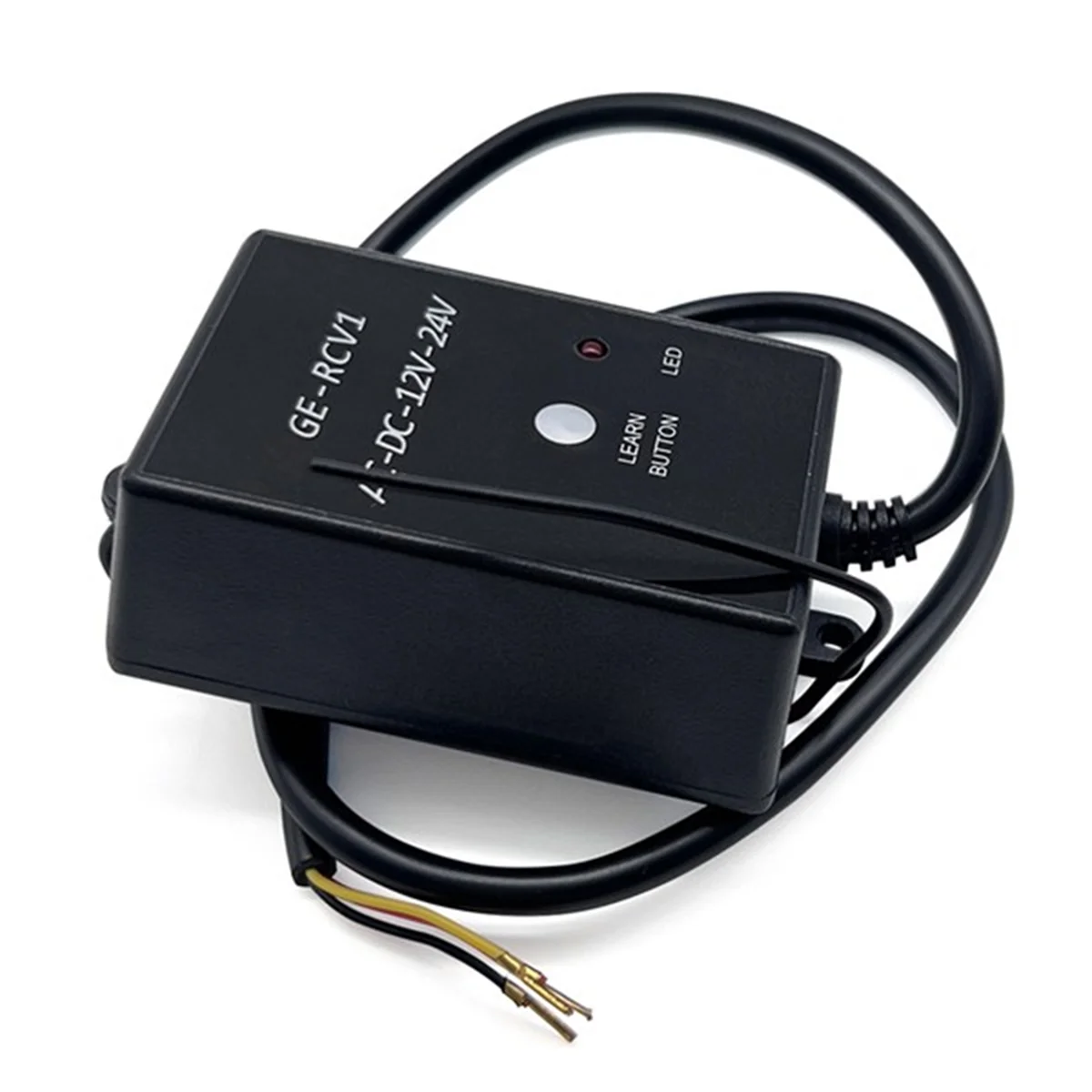 

B53CC 2Pcs GE-RCV1 Receiver 433.92MHz DC/AC 12V/24V for Gate Garage Door Remote Rolling Code and Fixed Code External Receivers