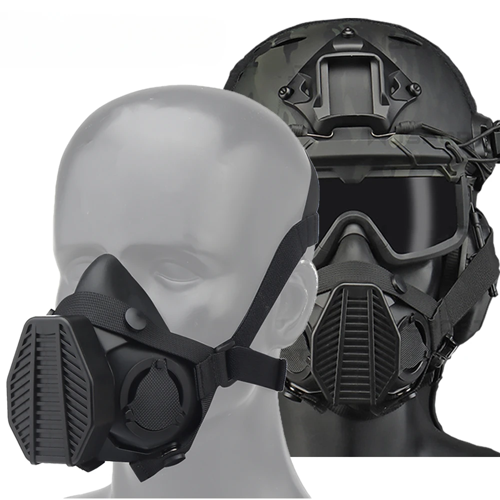 Máscara de media cara para paintball y airsoft – protección facial