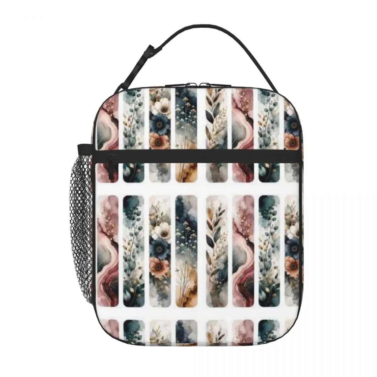 Bestselling Moody Floral And Abstract Nature Art 3D Stereo Carry Lunch Bag Office Break Carry Lunch Bag