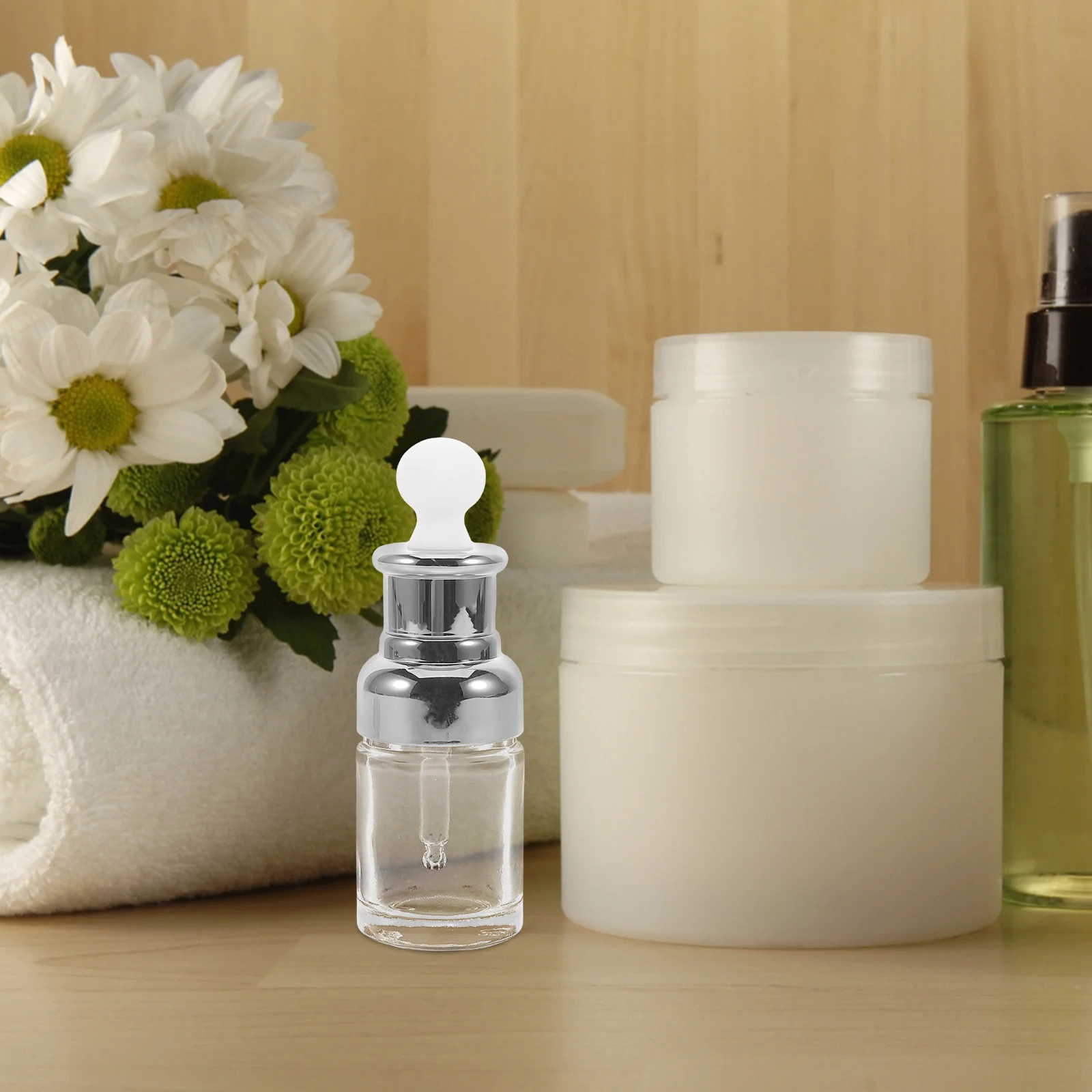 

Small Glass Dropper Bottles for Essential Oils 7Ml Leak Proof Vial Set for Skincare Routine Elegant Bottle Travel