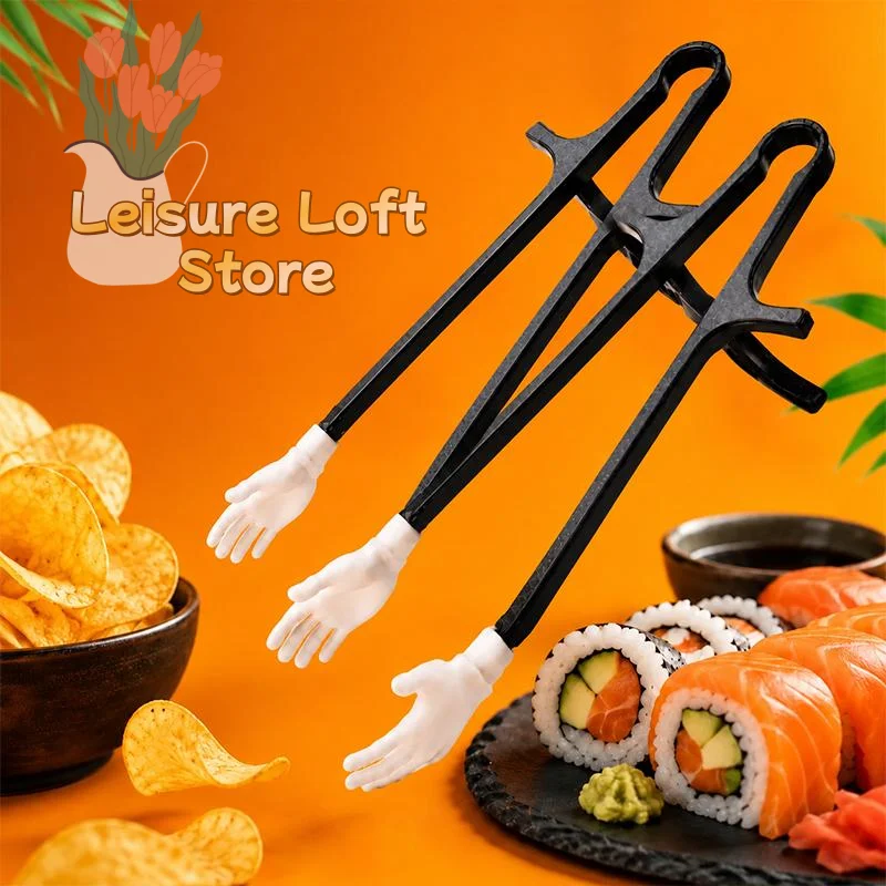 Gamer Finger Chopsticks Food Snack Chop Sticks 1/2/4Pcs Portable for Gaming Movie Night Children Chopsticks Training
