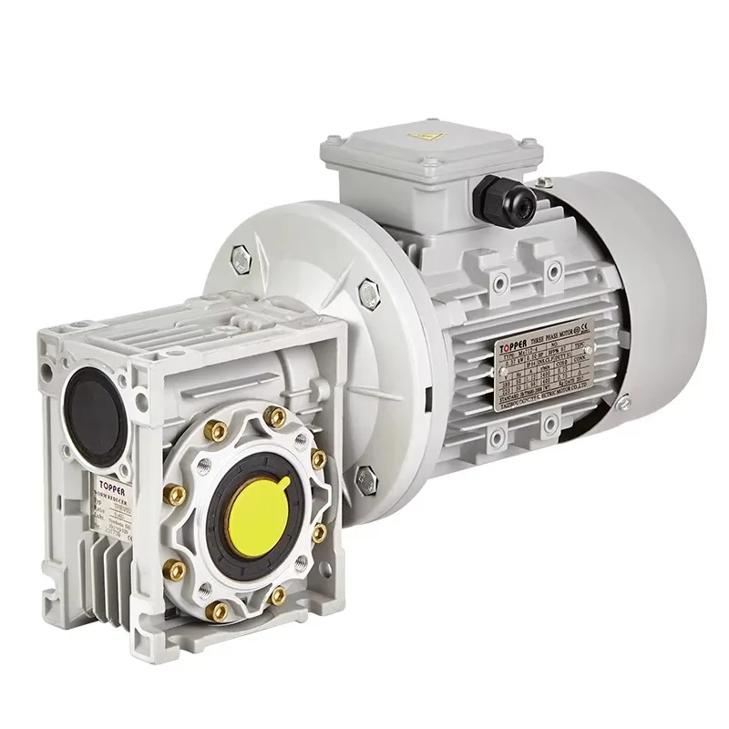 YEJ2 Three Phase 0.75kw Electromagnrtic-brake Asynchronous Induction Motor with NMRV063 80B5/B14 IEC Input Flange Worm Reducer