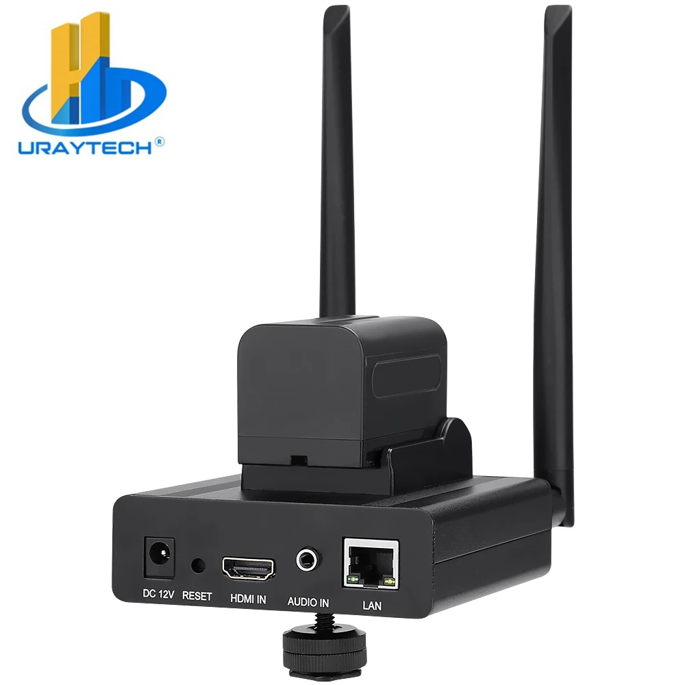 URay MPEG-4 AVC/H.265 Wifi Video Encoder Transmitter Live Broadcast SRT Encoder Wireless H264