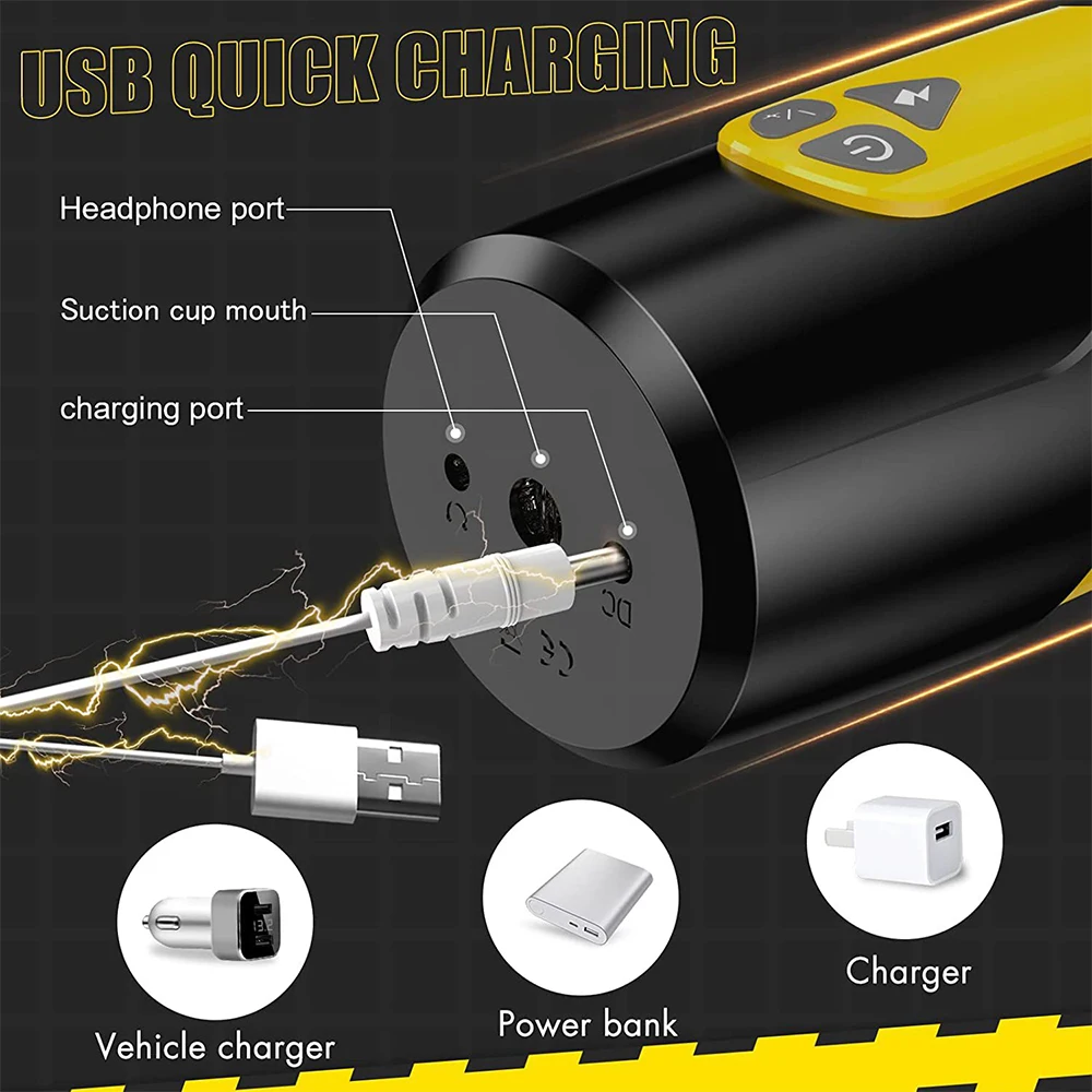 Automatic Thrusting Male Masturbator Vibration Penis Blowjob Machine pronunciation Masturbation Cup Pocket Pussy Sex toy - view 6