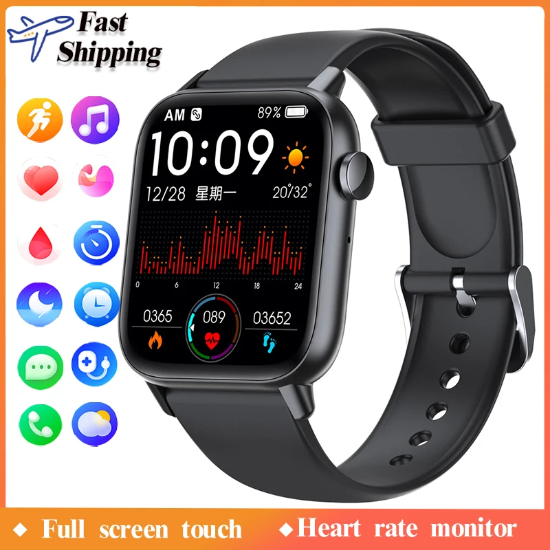 New Xiaomi Smartwatch Men Bluetooth Call Fitness Tracker Ladies Women Bracelet Mechanical Digital Connected Smart Watch for Gift