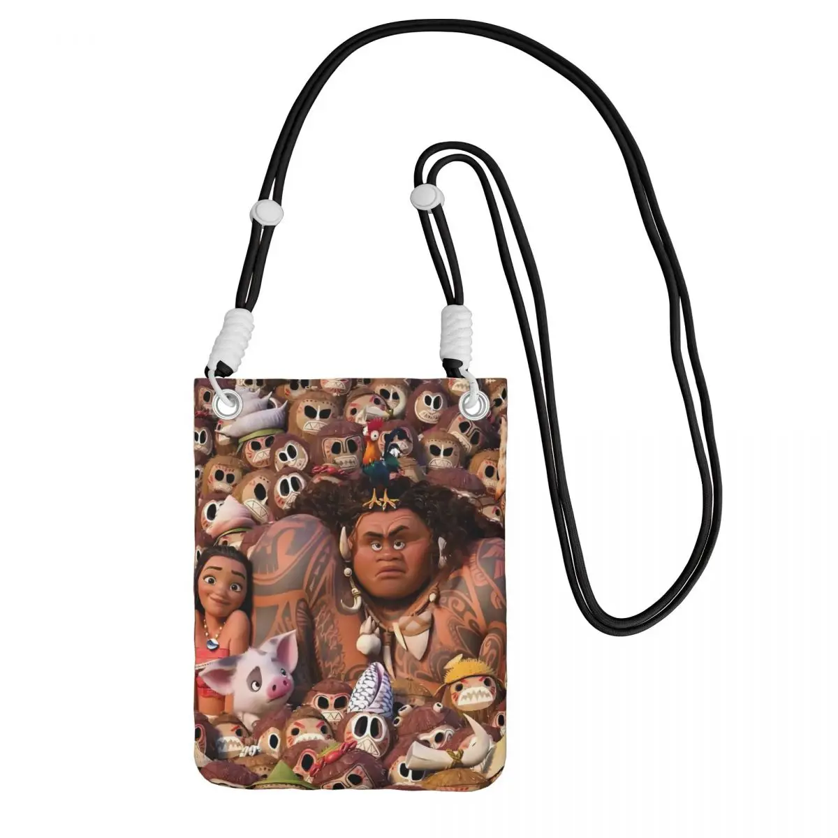

Custom Moana Mobile Phone Bag for Men Women Musical Adventure Film Shoulder Crossbody Bag Suitable Coin Purse Mini Purse Wallet