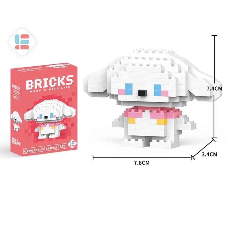 Sanrio Kuromi, Hello Kitty, Bausteine, Disney, Mickey Mouse Club, Anime-Modell, Bausteine, Spielzeug für Kinder, Geschenke.
