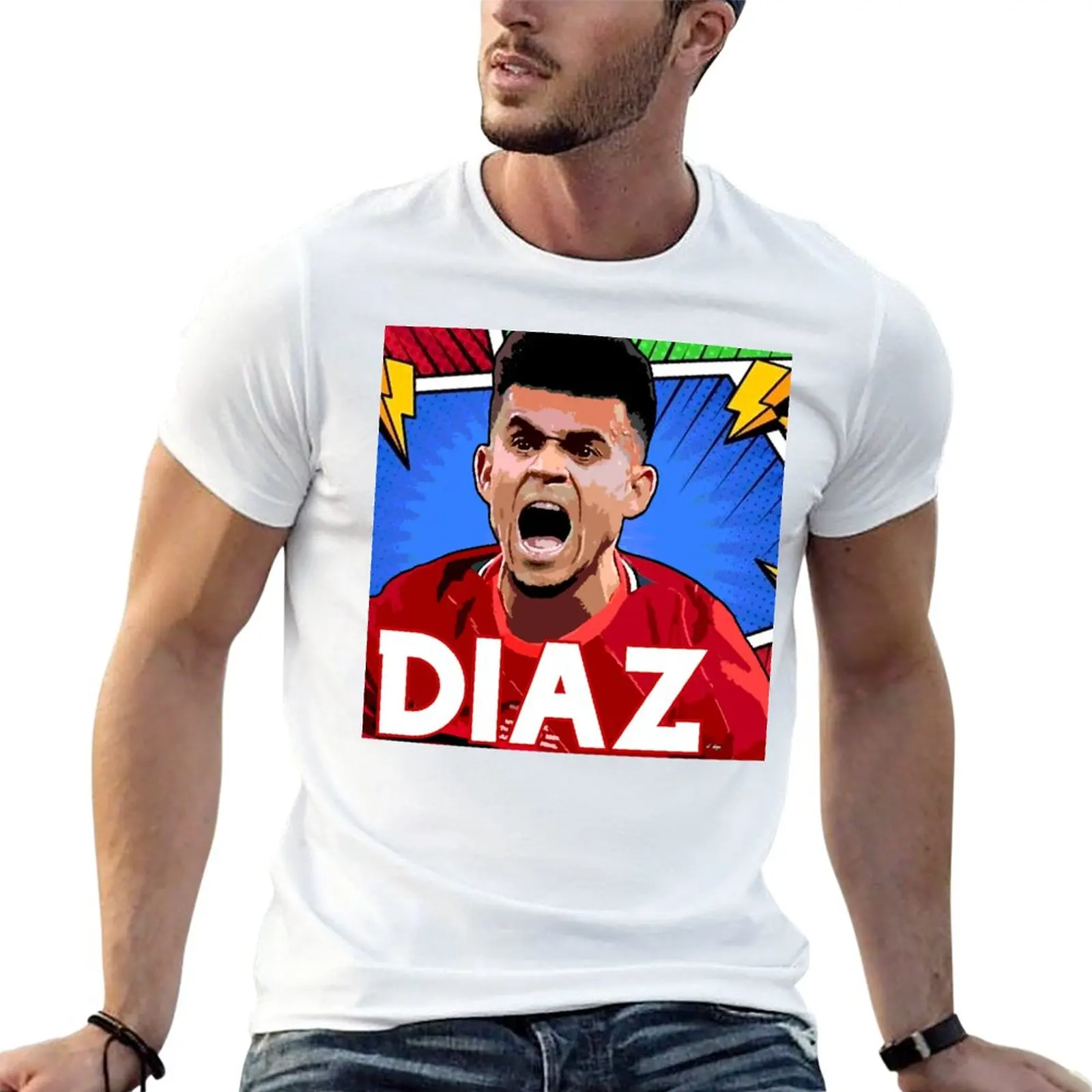 New Super Diaz T-Shirt Oversized t-shirt t-shirts man korean fashion workout shirts for men