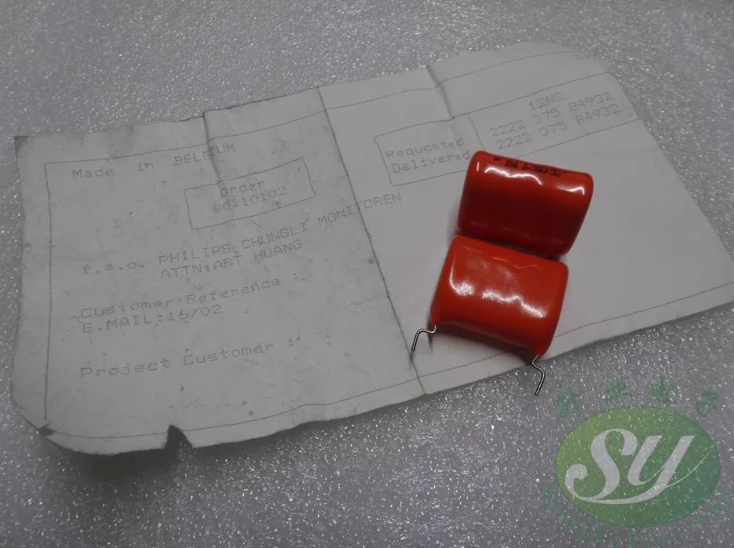 

5PCS MKP375 0.0093uf/2500v 9n3 9300pf 9.3nf 392 New thin film capacitor