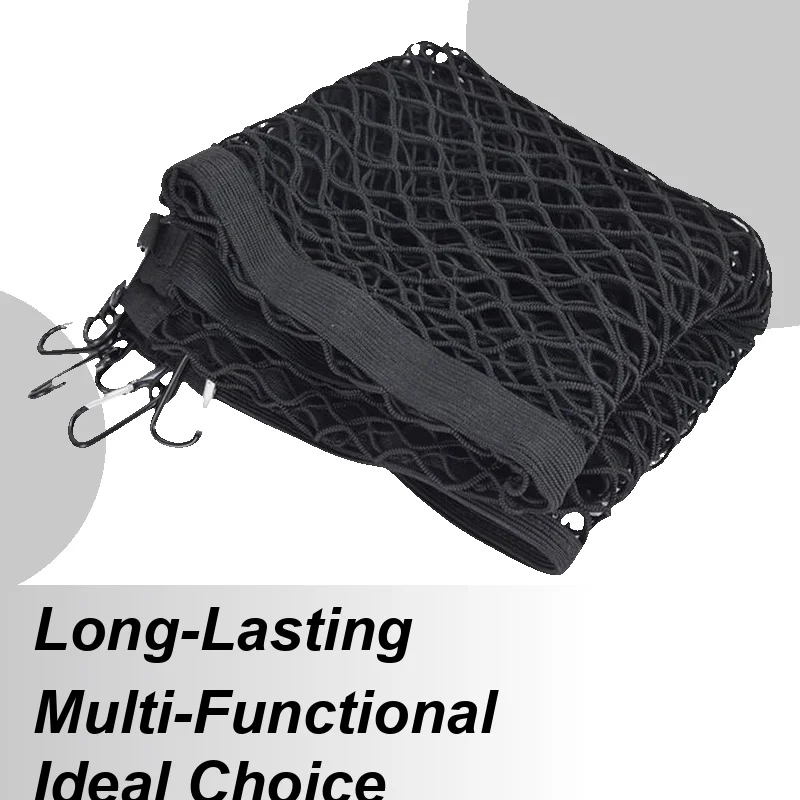 Car Ceiling Cargo Net Heavy Duty Highly Elastic Car Net Mesh Organizer For Trunk Moving Shelf Ceiling Road Outdoor