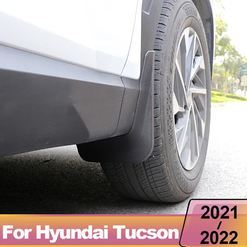 For Hyundai Tucson 2021-2023 2024 NX4 Hybrid Car Mudflaps Mud Flaps Splash Guards Mudguards Mud Flap Front Rear Fender Protector