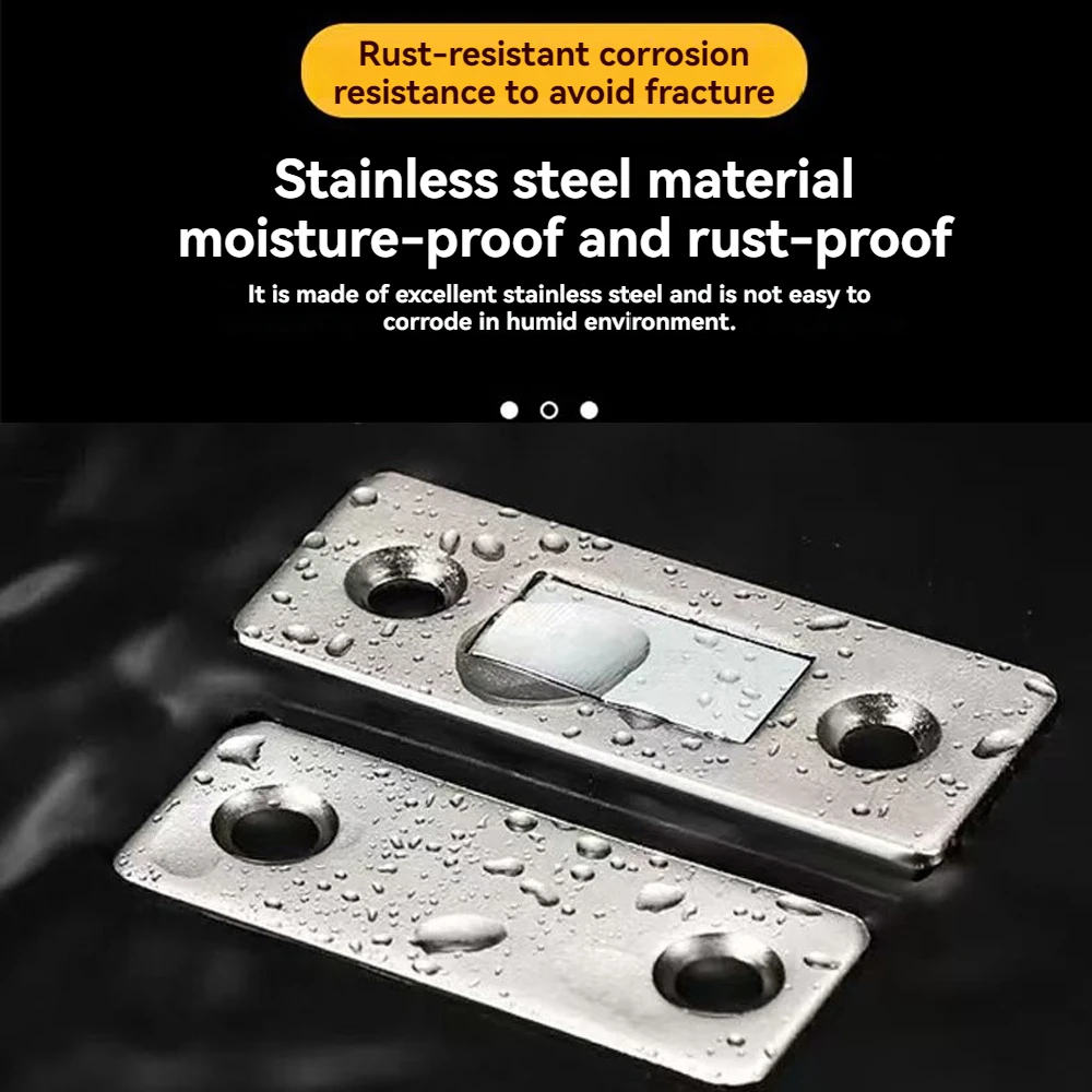 New Magnetic Cabinet Catches Ultra-Thin Door Magnets Stops Invisible Adhesive Drawer Catch Kitchen Closet Door Closer Soft-Catch