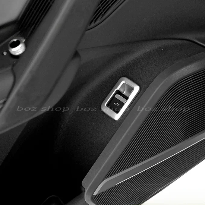 Для Audi Q5L A4L Q3 A5 A3 Q7 2018-2024 Кнопка открытия багажника Декоративная рамка Яркая полоса Модификация против царапин Износостойкая