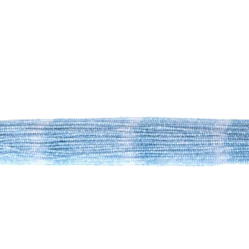 Natural Aquamarine Gradient Round Beads, 2mm Loose Beads for DIY Bracelet & Necklace Jewelry Making view 5
