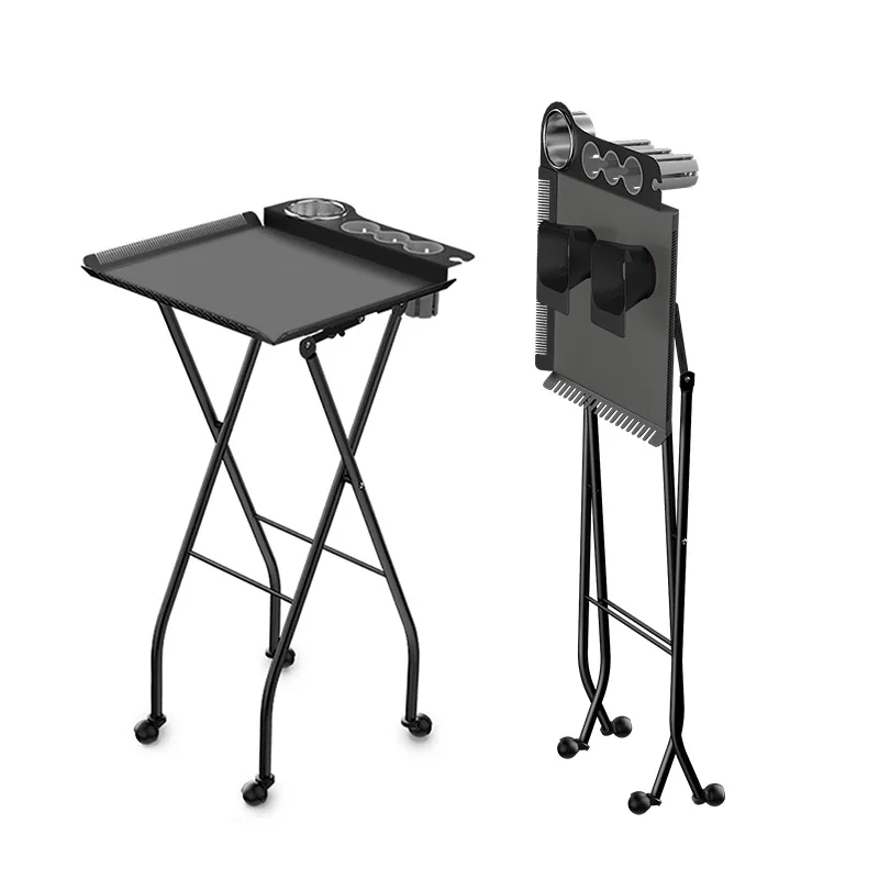 

Barber trolley, two-in-one metal folding.