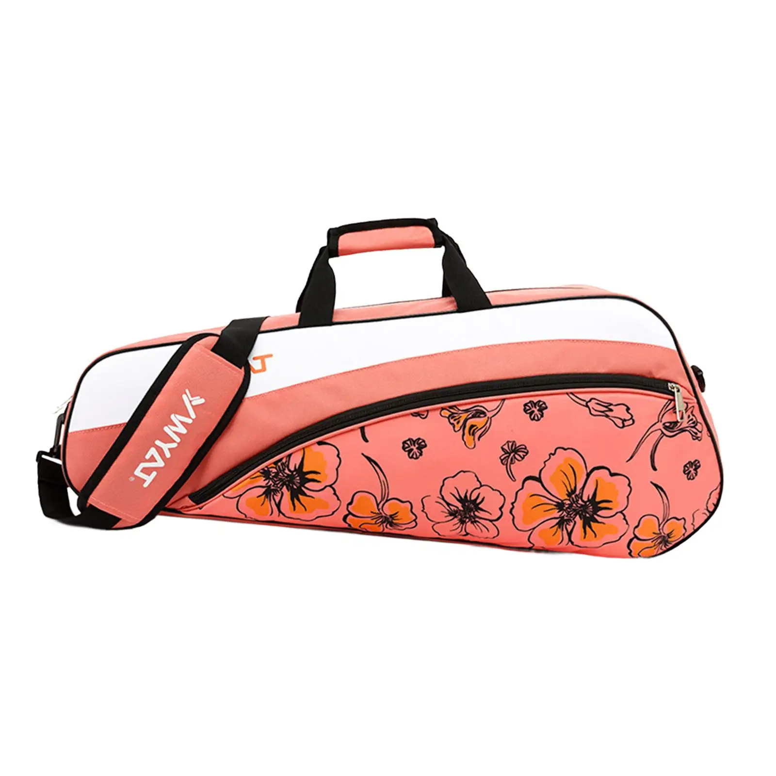 حقيبة مضرب كرة الريشة لمضارب كرة الريشة والاسكواش ومدربي مضرب كرة البيسبول باللون الوردي