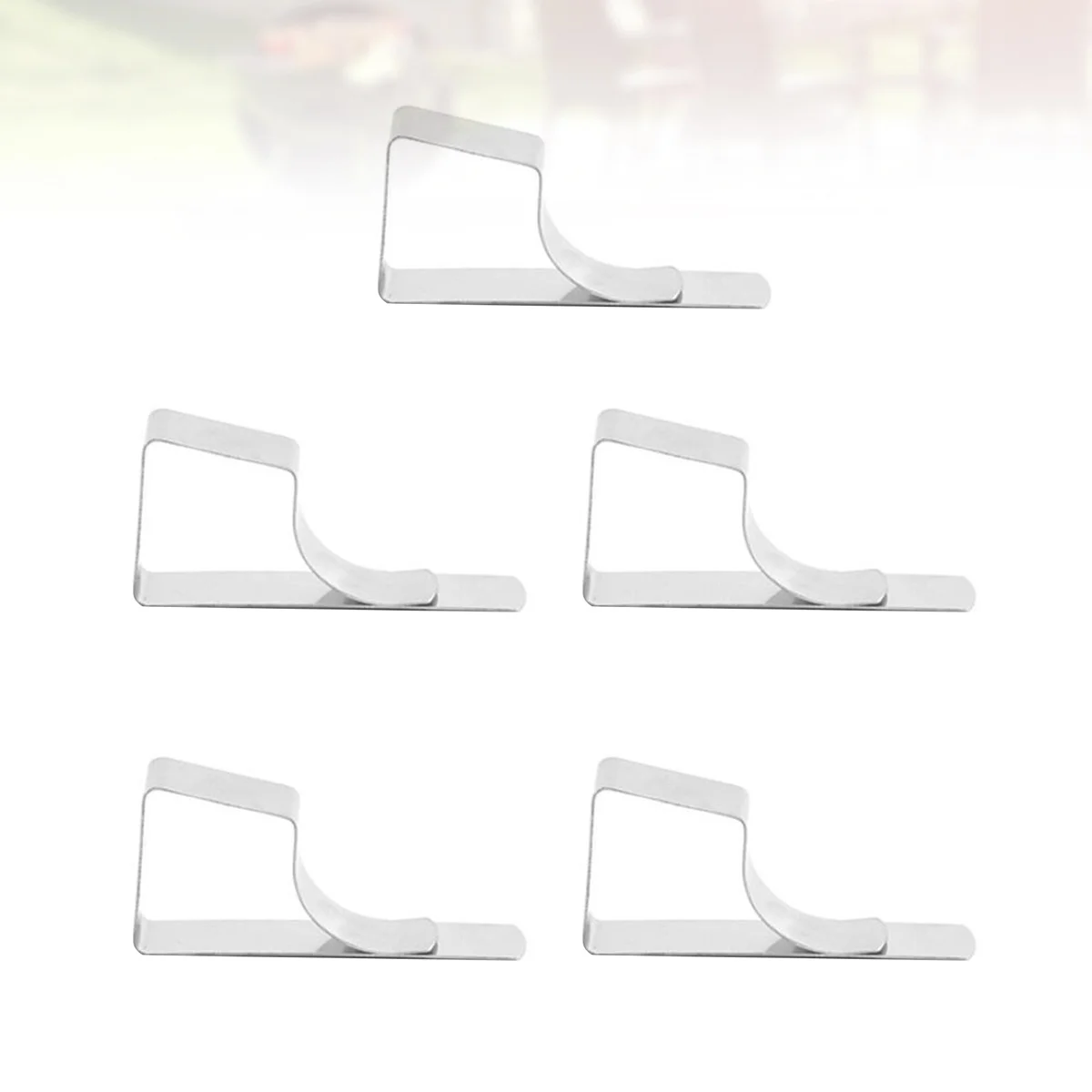 

10pcs Tablecloth Clips Stainless Steel Adjustable Windproof For Picnic Camping Wedding Party Outdoor Indoor Use Table