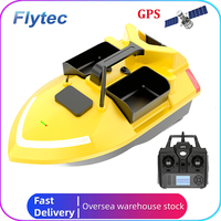 Flytec Official Store V020 GPS Self-Illuminating 500M RC Bait Boat Auto Return Triple Bin Dual Motor Night Fishing Boat