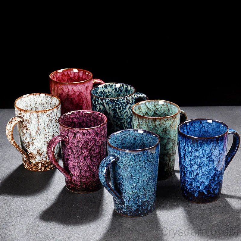 400 Ml Ceramic Kiln Change Mug to Build a Tea Cup Creative Personality Office Drinking Cup Home Coffee Cup